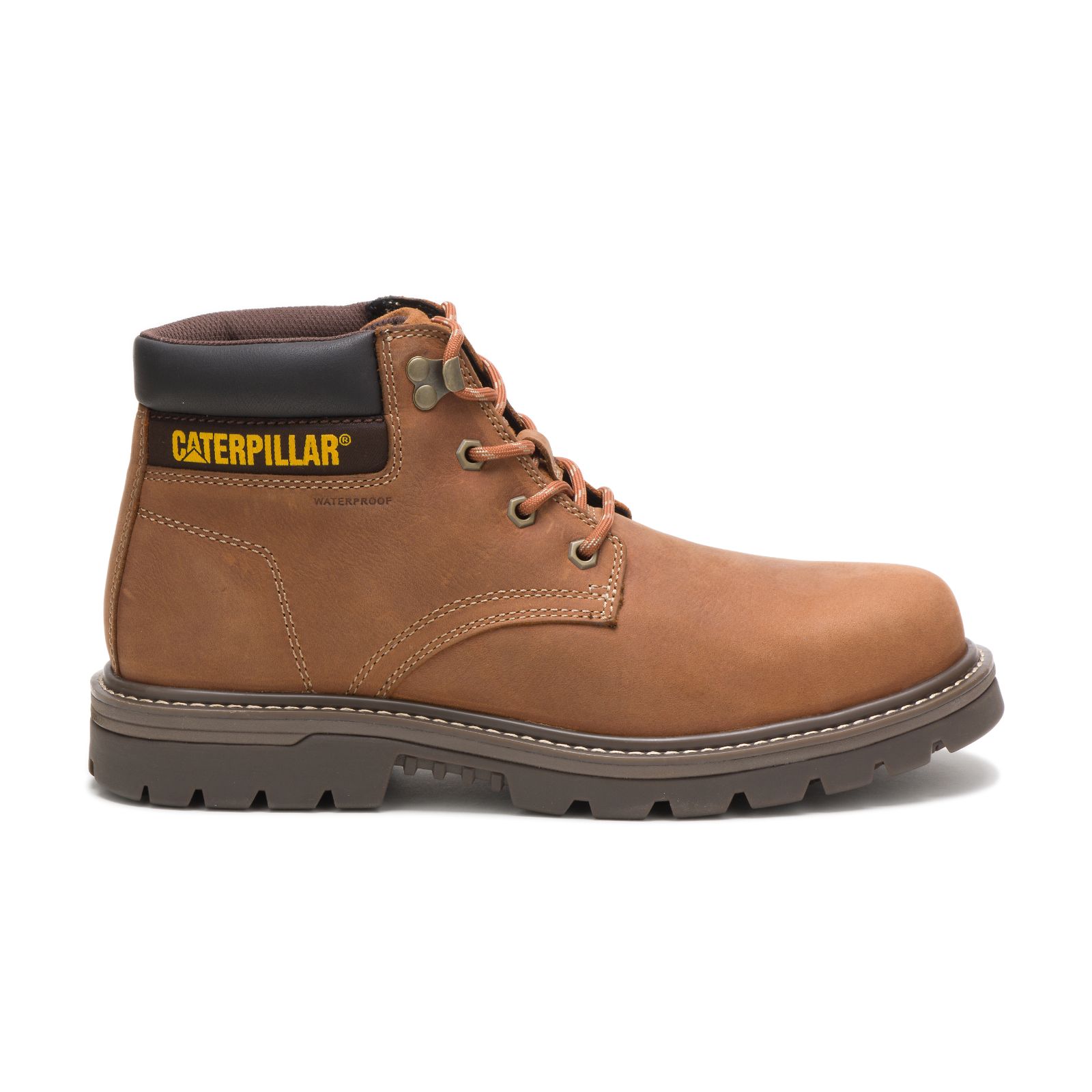 Men's Caterpillar Outbase Waterproof Steel Toe Steel Toe Boots Brown Ireland PMKD58463